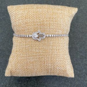 Swarovski Hamsa Pull-Chain Bracelet